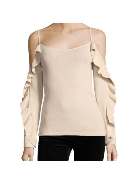 Club Monaco Tops - Club Monaco Cold Shoulder Ruffled Sleeve Top.